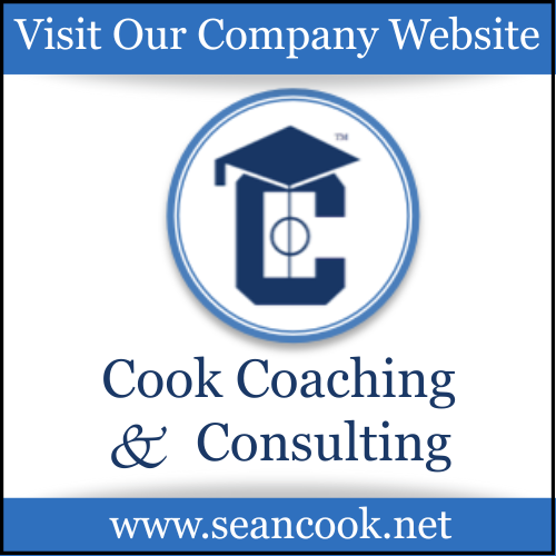 Cook Coaching & Consulting Mortarboard Court Logo. TM